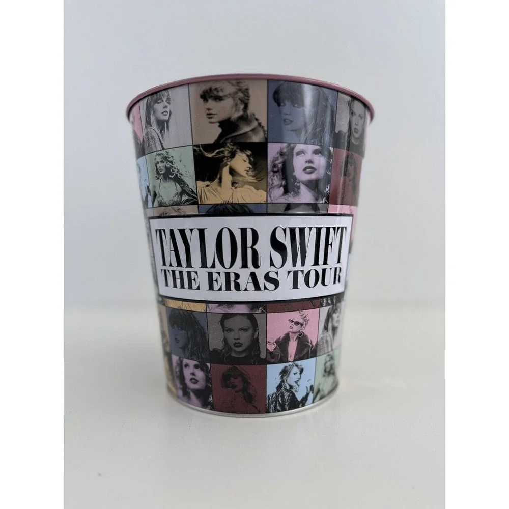TAYLOR SWIFT BUCKET THE ERAS TOUR MOVIE Popcorn‎ Bucket Pink Tin AMC EXCLUSIVE